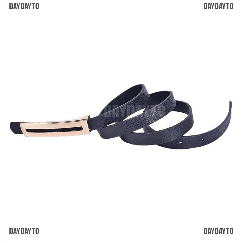 Daydayto Thắt Lưng Da PU Dáng Ôm Sáng Bóng Mỏng Truy Cập Cho Nữ