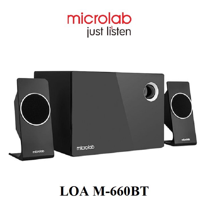 Loa Vi Tính Kết Nối Bluetooth MICROLAB M-660BT/2.1 Hàng Chính Hãng