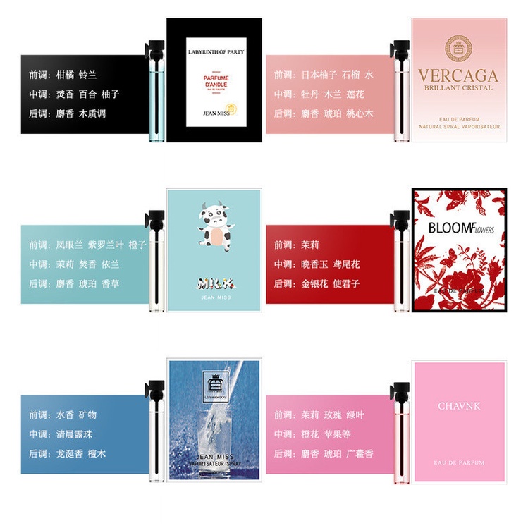 Nước Hoa Mini 2ml Mùi Hương Tươi Mát Cho Nữ