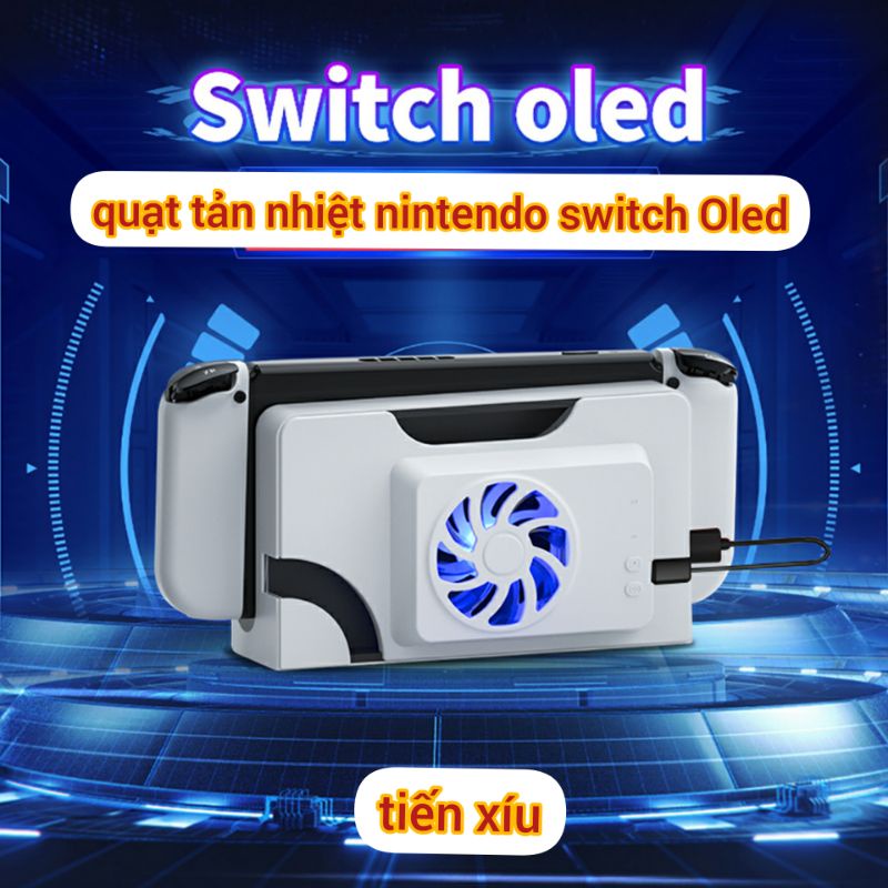 Mua Quạt tản nhiệt Nintendo Switch Oled có đèn led cooling fan giá rẻ