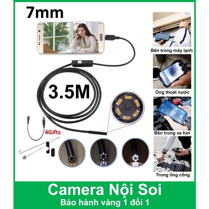 Camera Nội Soi Android 5.5mm Dài 1m