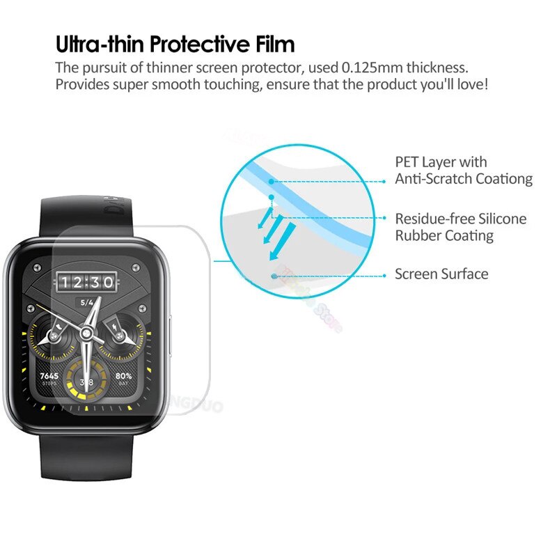 Miếng dán TPU bảo vệ màn hình đồng hồ Realme Watch 2 Pro / Realme tùy chọn số lượng