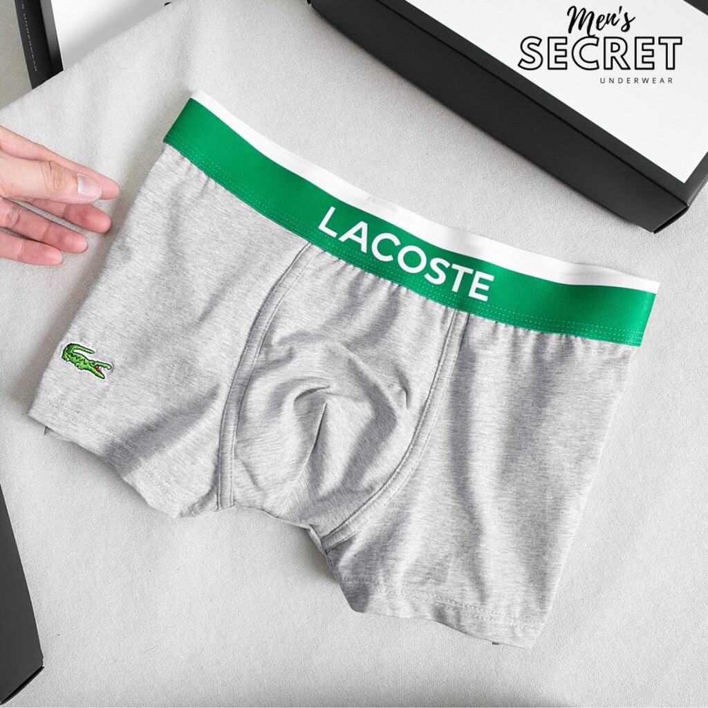 Quần lót nam boxer cá sấu cao cấp cotton thiên nhiên co dãn 4 chiều thông thoáng ngăn mồ hôi MEN'S SECRET
