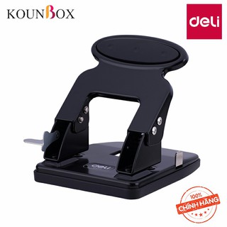 Bấm lỗ giấy kim loại Deli 117 35 tờ bền đẹp