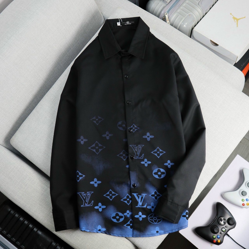 Áo sơ mi nam cao cấp SSM21 in hoa văn 3D thời trang sang trọng