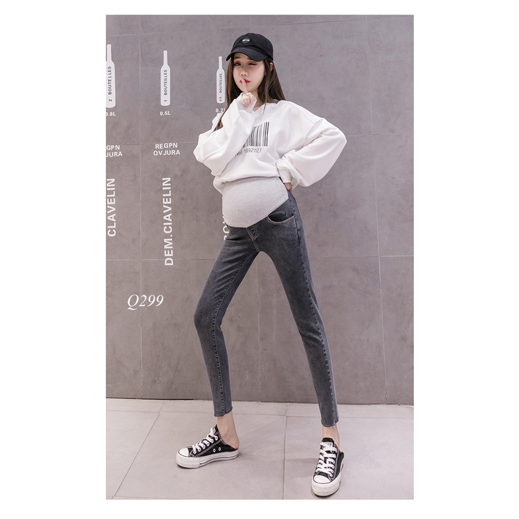 Quần Bầu Xinh Quần Jean Bầu Trẻ Trung Năng Động Q299