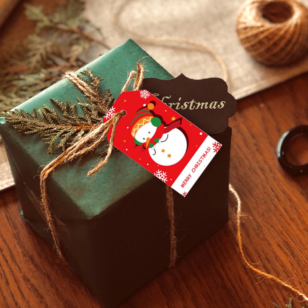 1 Bộ Thẻ Giấy Họa Tiết Giáng Sinh Màu Sắc Tươi Sáng Mượt Mà Bắt Mắt DIY Treo Trang Trí Nhà Cửa