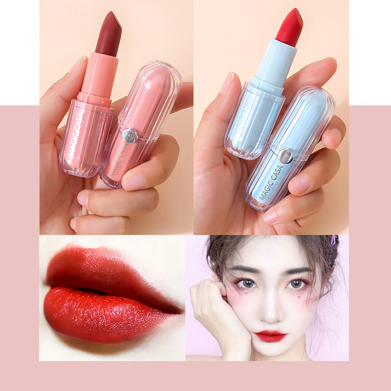 (Hàng Mới Về) Son Môi Chất Nhung Lì Không Dính Dưỡng Ẩm Chống Thấm Mồ Hôi Màu Sắc Tươi Tắn | BigBuy360 - bigbuy360.vn