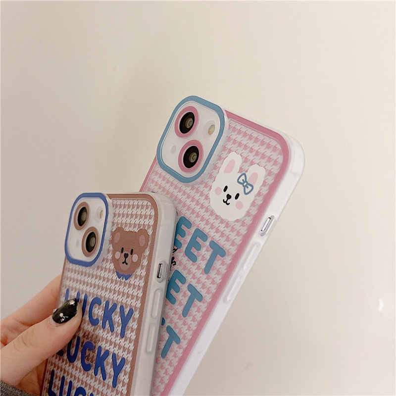 Ốp lưng iphone Ốp Điện Thoại Trong Suốt In Chữ Tiếng Anh Hoạt Hình Cho Iphone 13Promax xr xsmax Apple XS/7/8PLUS/PRO/MAX Dinuo case