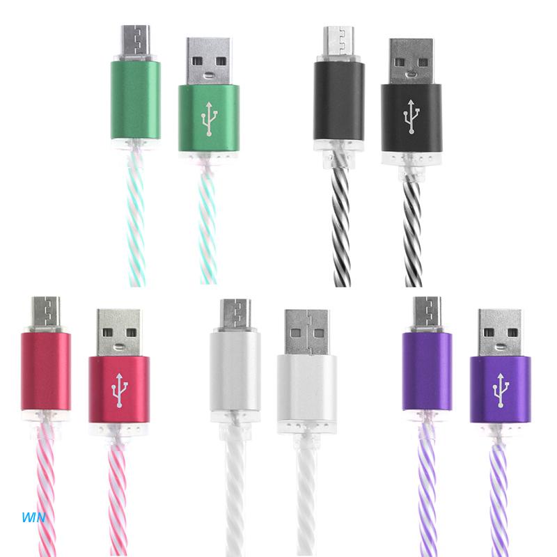 Dây Cáp Sạc Micro USB Có Đèn LED Cho Điện Thoại Samsung S7 S6 LG G4 G3 Android