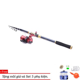 Bộ Cần Câu Cá Trượng Cacbon 3M Chính Hãng KHP