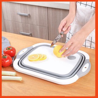 Bộ thớt kèm chậu gấp gọn đa năng