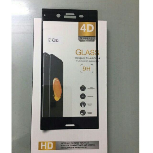 Kính cường lực Full màn 4D Xperia XZ1 - đủ màu máy
