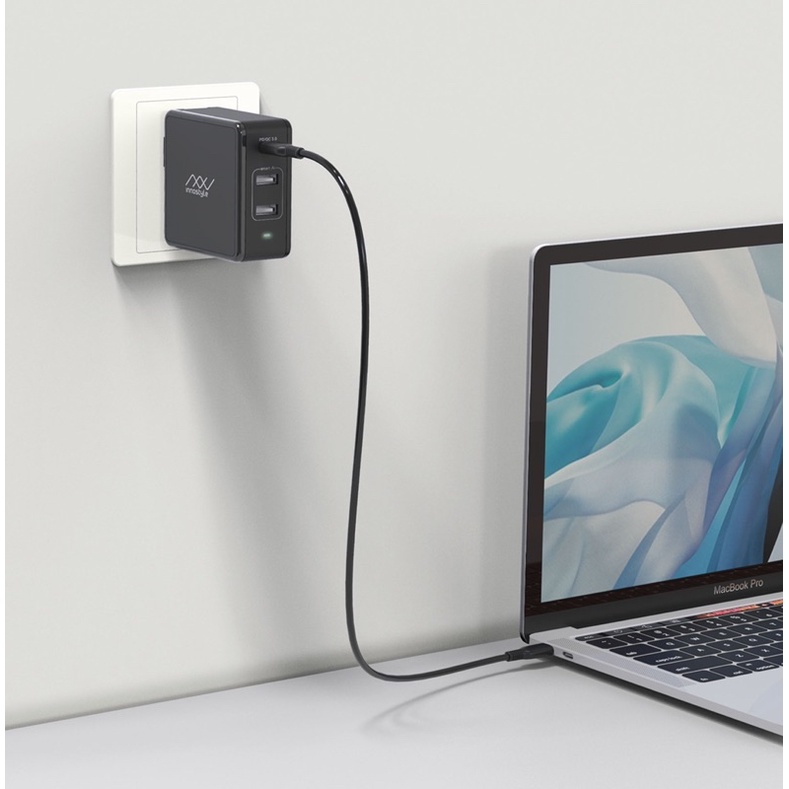 SẠC ĐA CỔNG MB INNOSTYLE GOMAX PLUS 73W (USB-C PD 61W + 2*USB A SMART AI) – IC73-3PD