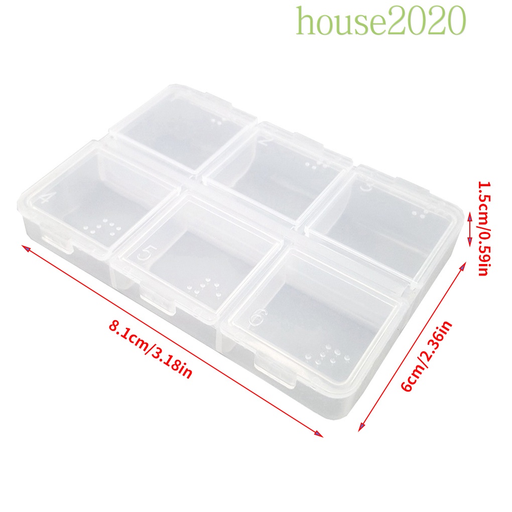 Set 2 hộp đựng 6 ngăn đa năng tiện dụng khi du lịch