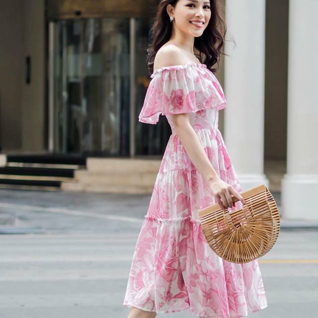 Đầm voan lụa