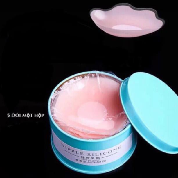 Hộp 5 đôi dán nhũ hoa silicon dùng nhiều lần cực đẹp