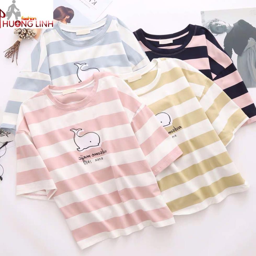 Áo thun nữ hình con cá voi tay lỡ - Thời Trang Phương Ling - Bảo hành 7 ngày - 180620201048 😍