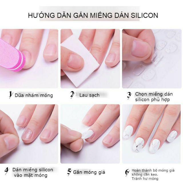Miếng Silicon dán móng tay