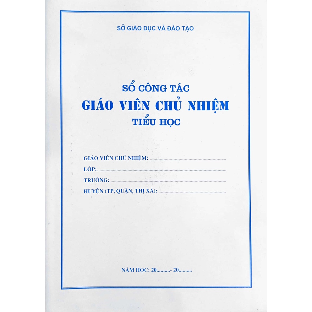 Sách - Sổ công tác Giáo Viên Chủ Nhiệm (Tiểu Học)