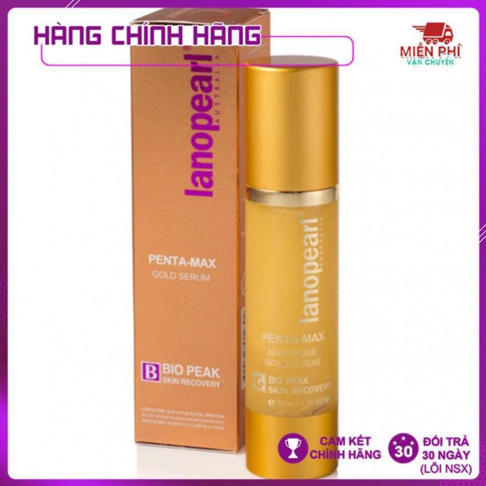 Serum chống nhăn Tinh chất vàng và Nhau thai cừu cho da nhờn - Lanopearl - 50ml - Úc