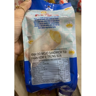 Bánh Mojo sandwich túi nhân kem vị trứng sữa Kinh Đô 58.5g