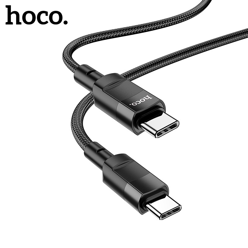Cáp sạc Hoco U106 Type-C sang Type-C sạc nhanh PD100W vải dù siêu bền dài 1.2M