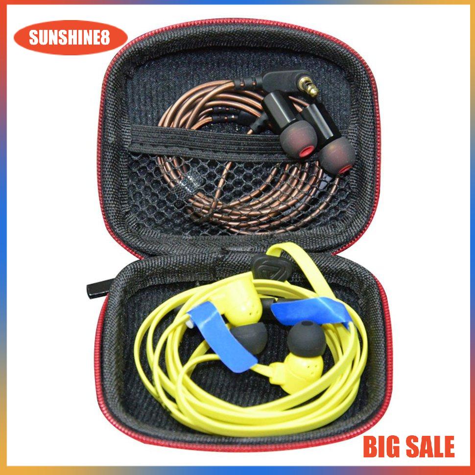 【SUN】KZ Mini Nylon Earphone Storage Organizer Earphone Holder Earbud Storage Case
