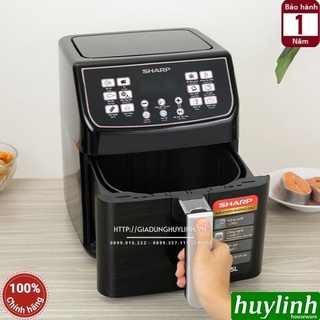 Nồi chiên không dầu Sharp KF-AF55EV-BK - 5.5 lít
