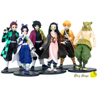 [Figure Anime] Mô Hình Nhân Vật Truyện  Kimetsu no Yaiba -Tanjirou- Nezuko- Zenitsu-Inosuke-Giyuu-Shinobu cao 16cm