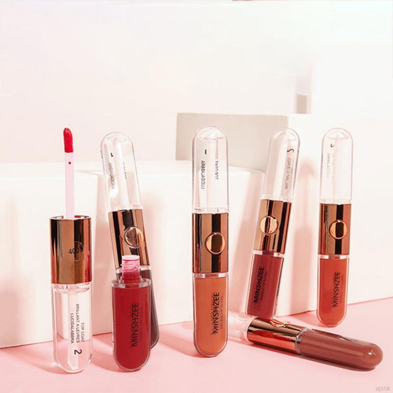 Son kem hai đầu Minshzee dưỡng ẩm lâu trôi chống thấm nước và không dính thành cốc | BigBuy360 - bigbuy360.vn