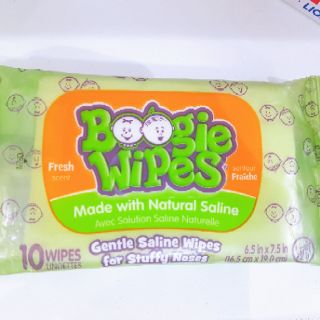 Khăn giấy ướt muối Boogie Wipes 10 tờ
