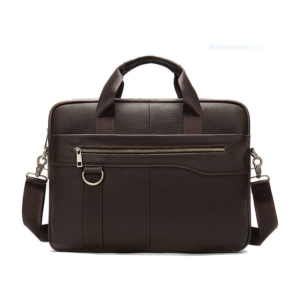 Túi xách nam công sở 100% da bò thật cao cấp phong cách mới 15,6&quot;