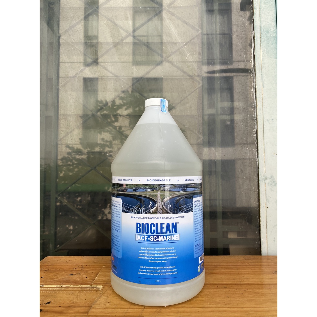 Hàng Mỹ - Vi Sinh Xử Lý Nước Thải Có Độ Mặn Cao Bioclean ACF-SC Marine - Chai Gallon= 3,785L