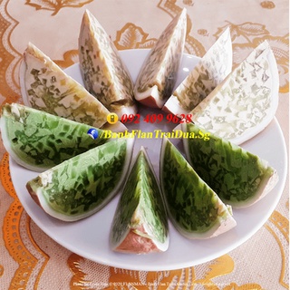 "ăn vặt sài gòn" - rau câu bánh flan trái dừa