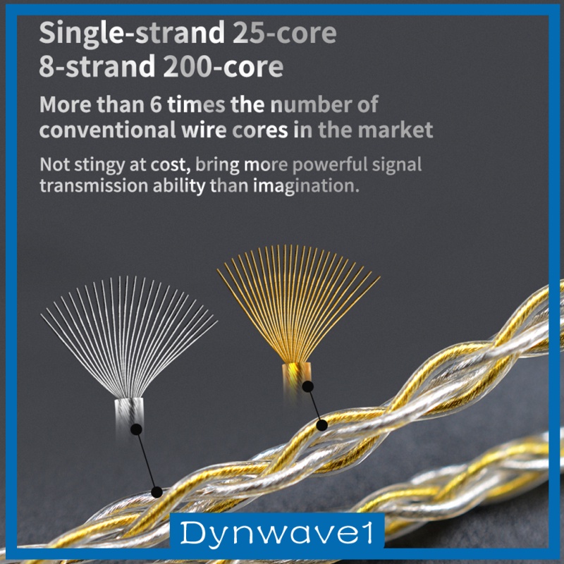 [DYNWAVE1]Replacement OCC Cable Cord Line Wire for KZ-ZST/ ZS10 / ES4 / ZSR HIFI Earphone