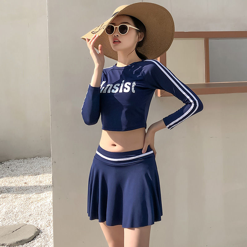 Bộ Đồ Bơi Hai Mảnh Thể Thao Dài Tay Quyến Rũ Cho Nữ | BigBuy360 - bigbuy360.vn