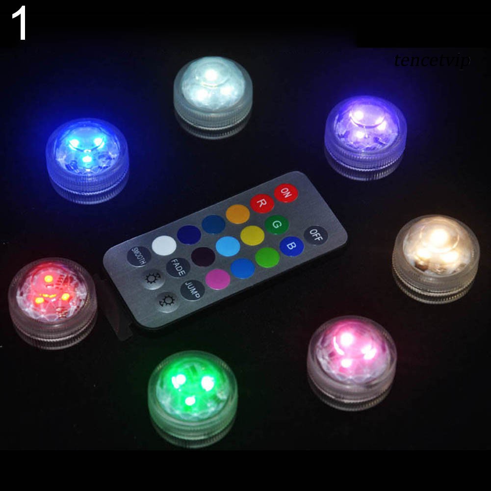 Đèn LED tròn có điều khiển từ xa nhiều màu sắc cho bể cá