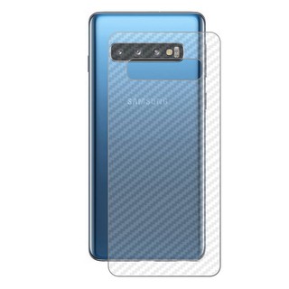 Combo 2 decal vân carbon Samsung S10, S10+ và 2 miếng dán camera
