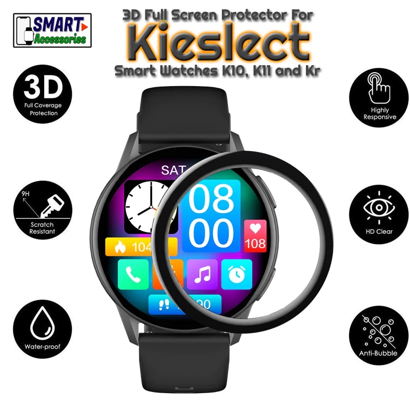 Cường lực 3D đồng hồ KIESLECT KR pro K11 KR K10 L11 L11Pro loại dẻo 6H full màn hình SWASTORE