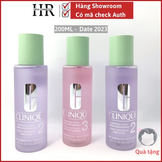 Tem Chính Hãng- Nước Thanh Tẩy Clinique Clarifying Toner 200ml-toner số 3 da dầu-Toner số 2 da khô