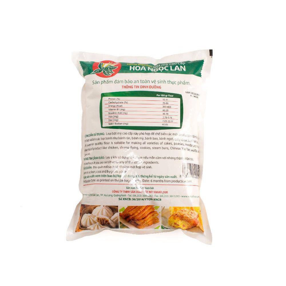 Bột mì đa dụng Hoa ngọc lan 1kg date mới nhất