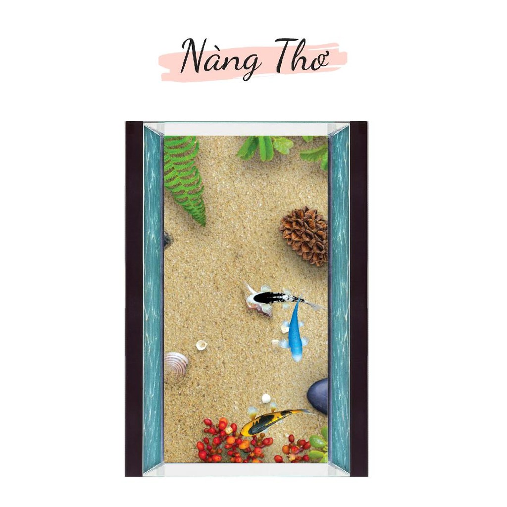 TRANH DÁN MẶT ĐÁY HỒ CÁ NHIỀU KÍCH THƯỚC_THIẾT KẾ NÀNG THƠ