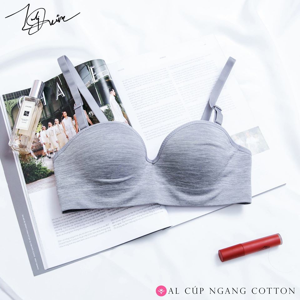 Áo lót cup ngang cotton mềm mịn thoáng mát hè 2021 | luliqueen