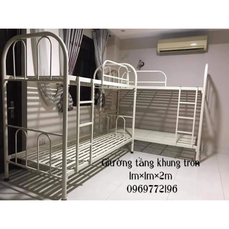 giường tầng tròn bo góc  ngang 1m x 2m ( hình thật) | BigBuy360 - bigbuy360.vn