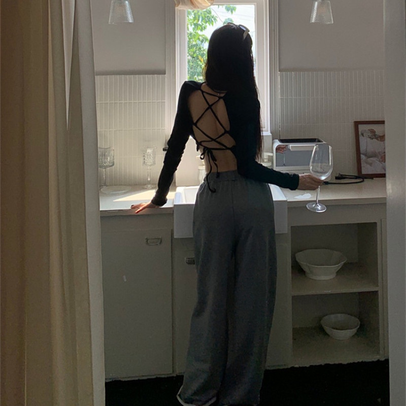 Áo Thun Tay Dài Cổ Chữ V Màu Sắc Thời Trang Dành Cho Nữ