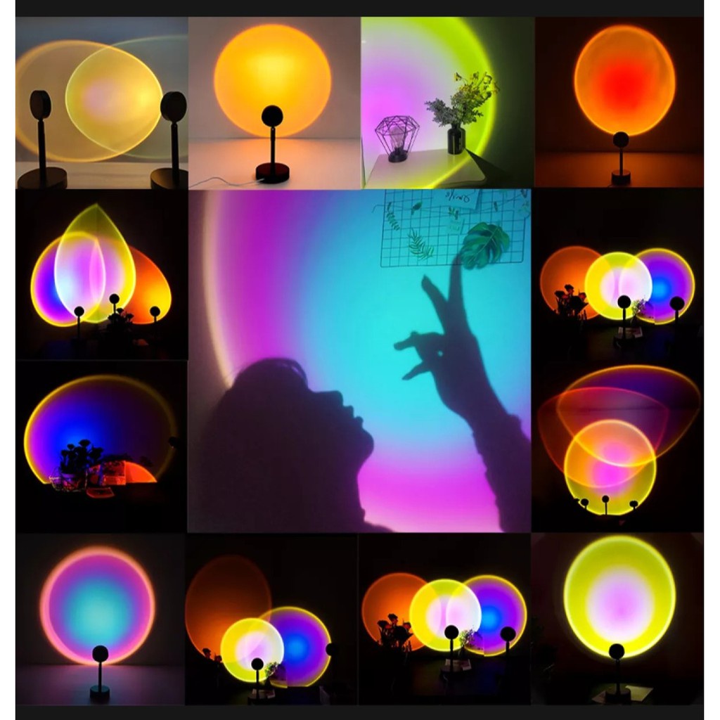 Đèn hoàng hôn 4 màu, 16 màu RGB  hot trend cho chụp ảnh studio, quay video, tạo background