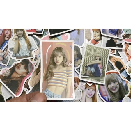 Bộ 25 hình dán BLACKPINK, sticker hình dán LISA, hình dán laptop, pvc chống nước