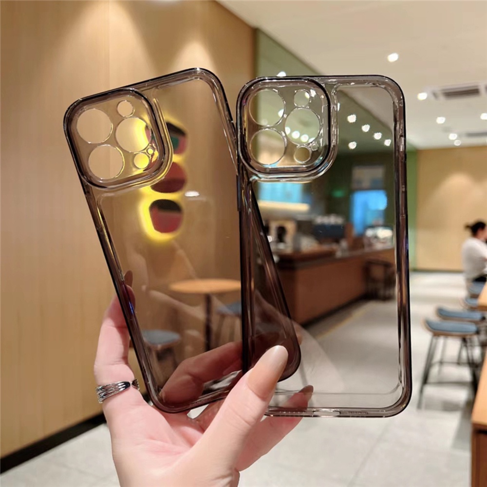 Ốp Điện Thoại Silicon Mềm Trong suốt Cho iPhone 11 12 13 14 15 Pro Max X XS XR 6 6S 7 8