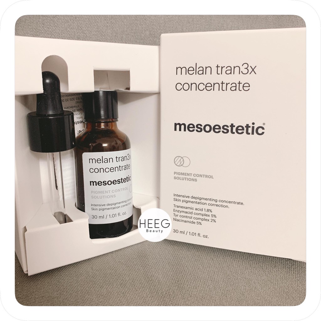 Tinh chất giảm nám Mesoestetic Melan tran3x intensive depigmenting concentrate 30ml